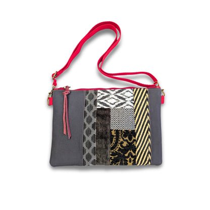Bolso yin yang rojo y negro