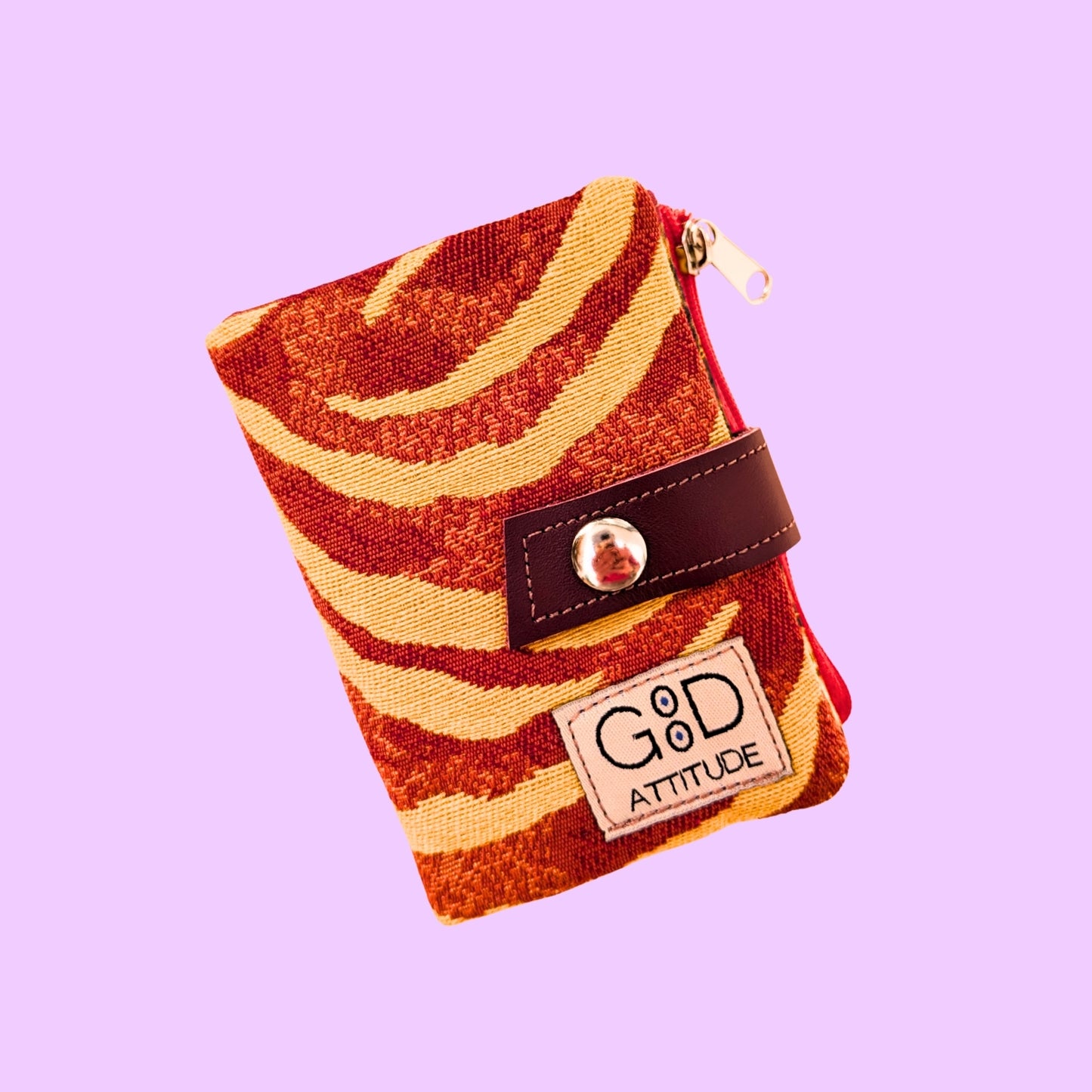 Cartera Minimal cebra rojo