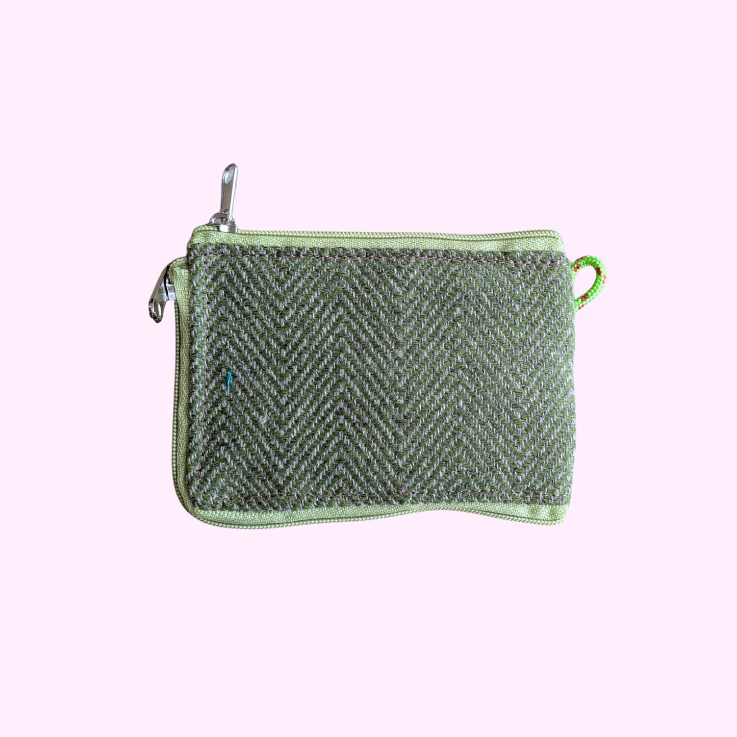 Monedero geométrico verde