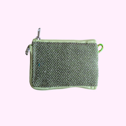Monedero geométrico verde