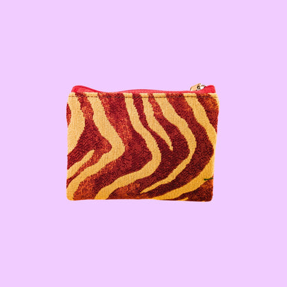 Cartera Minimal cebra rojo