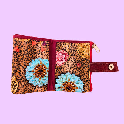 Cartera Minimal cebra rojo