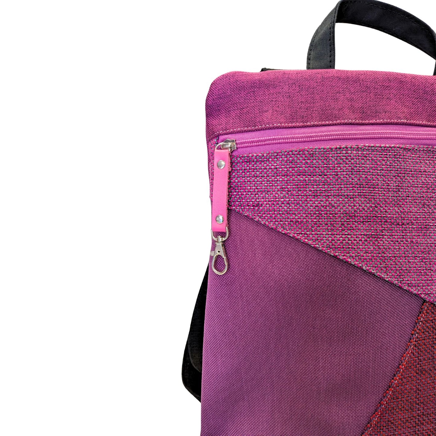 Mochila antirrobo artesanal Domes PEQUEÑA morados