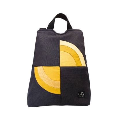 Mochila antirrobo Amanecer negro y amarillo