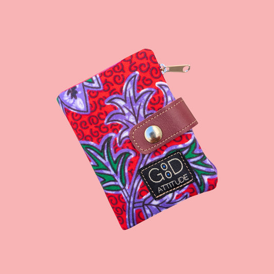 Cartera Minimal Afri rojo