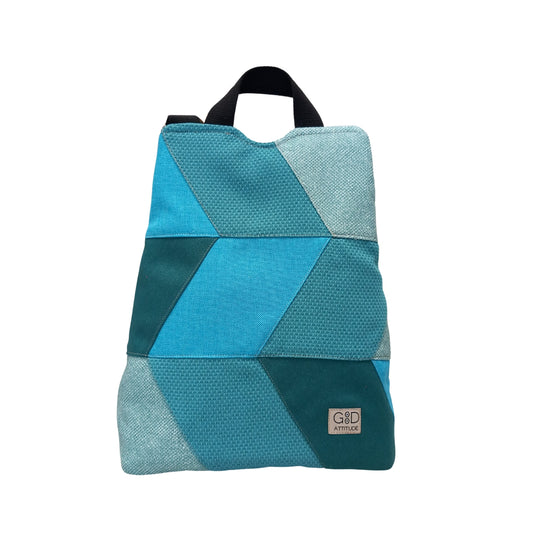 Mochila antirrobo Espigas turquesas PEQUEÑA