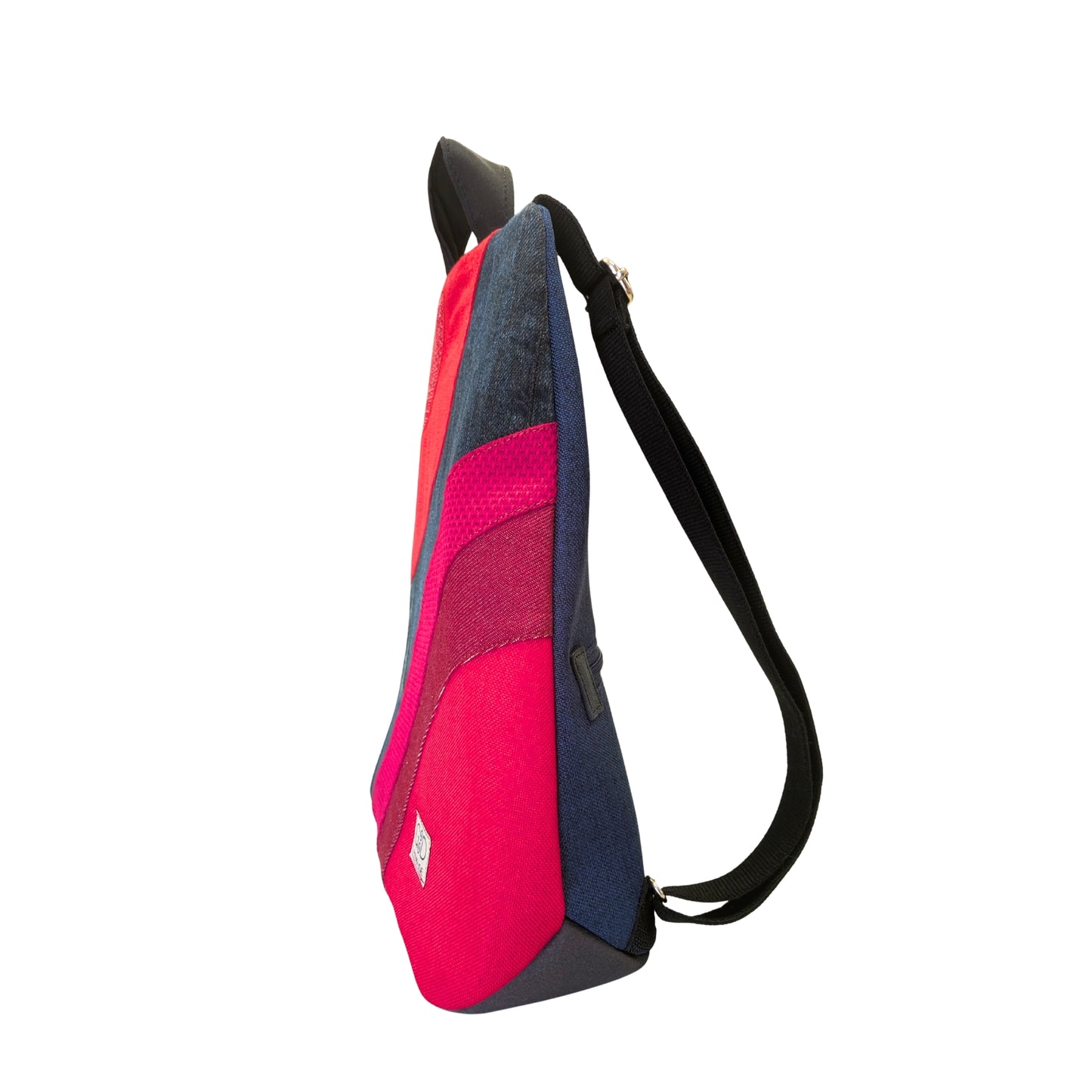 Mochila antirrobo Viento vaquero y rojo  nº134 PEQUEÑA