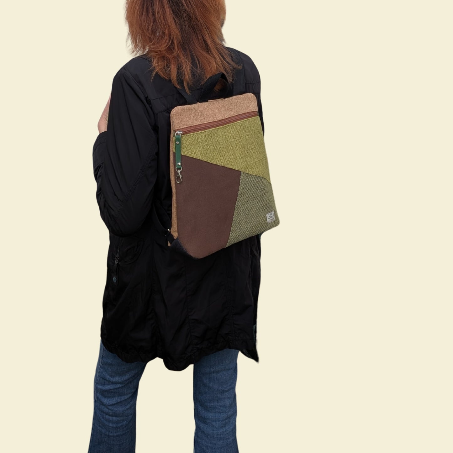 Mochila antirrobo Loira pocket tierra verde