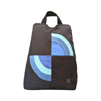 Mochila antirrobo Amanecer negro y azul