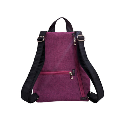 Mochila antirrobo Pocket púrpura y azul