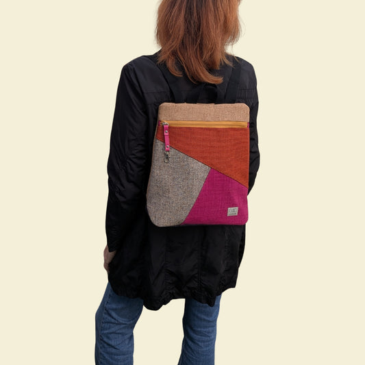 Mochila antirrobo Loira pocket tierra rosa