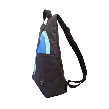 Mochila antirrobo Amanecer negro y azul