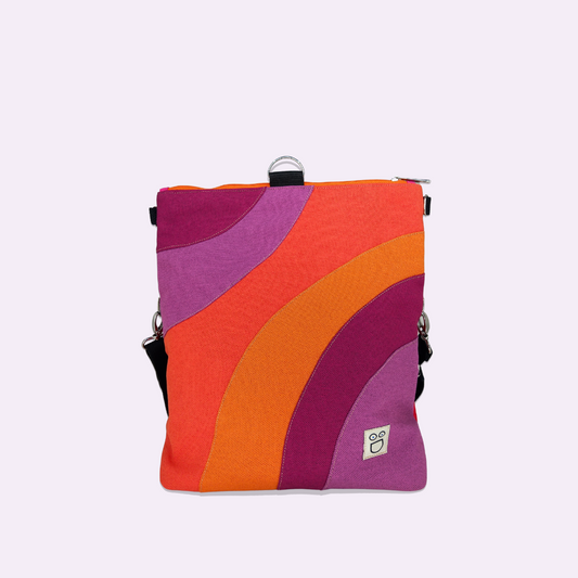 Bolso Camaleón naranja y lila