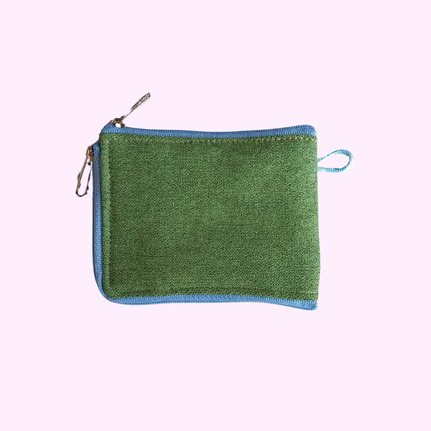 Monedero pavo real verde