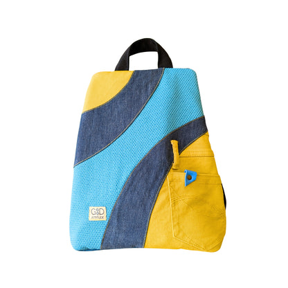 Mochila antirrobo Viento azul y amarillo nº55
