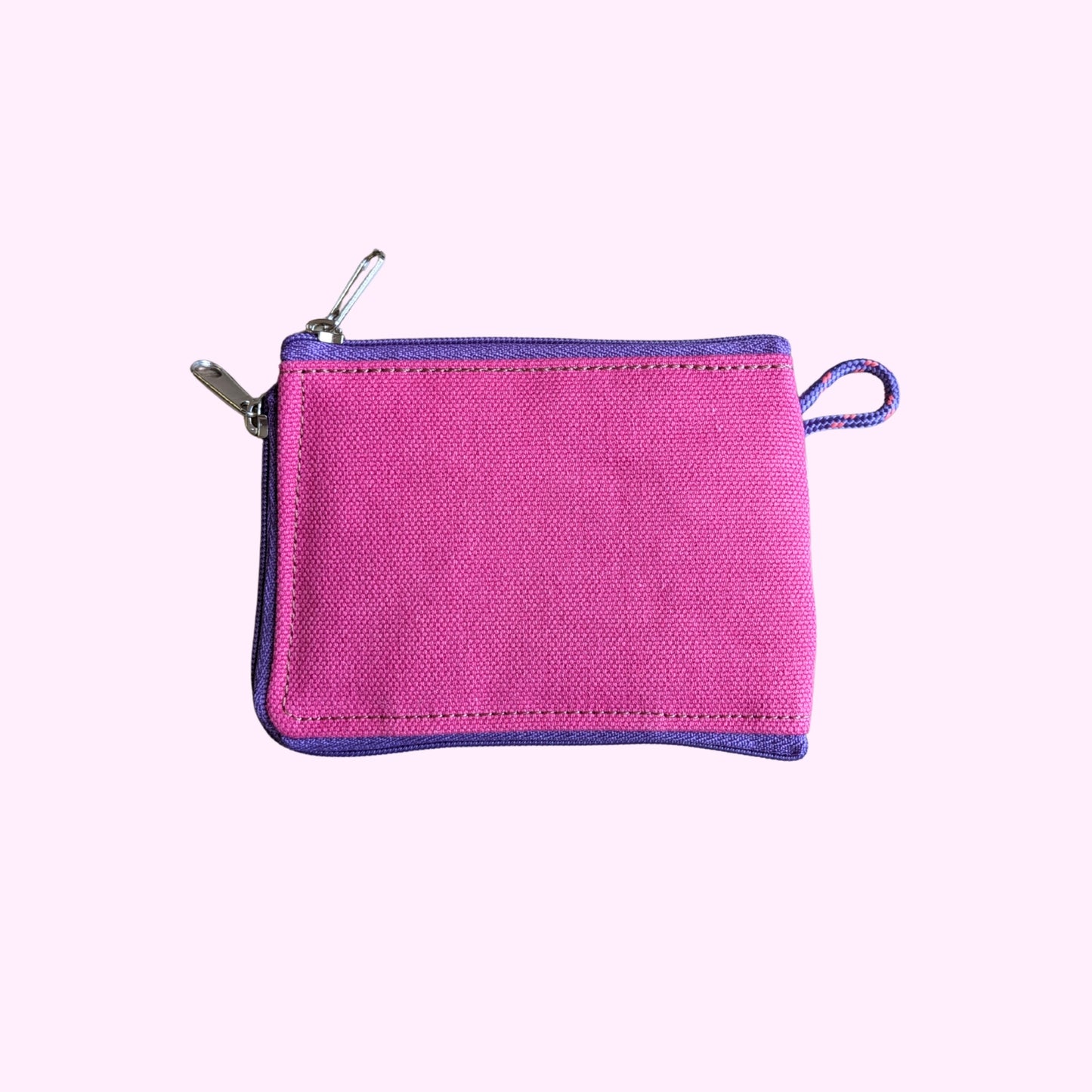 Monedero rayas rosa