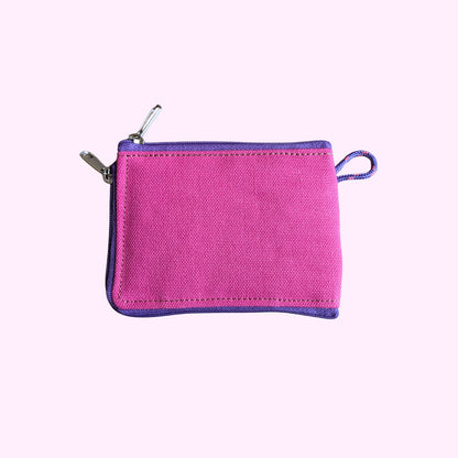 Monedero rayas rosa