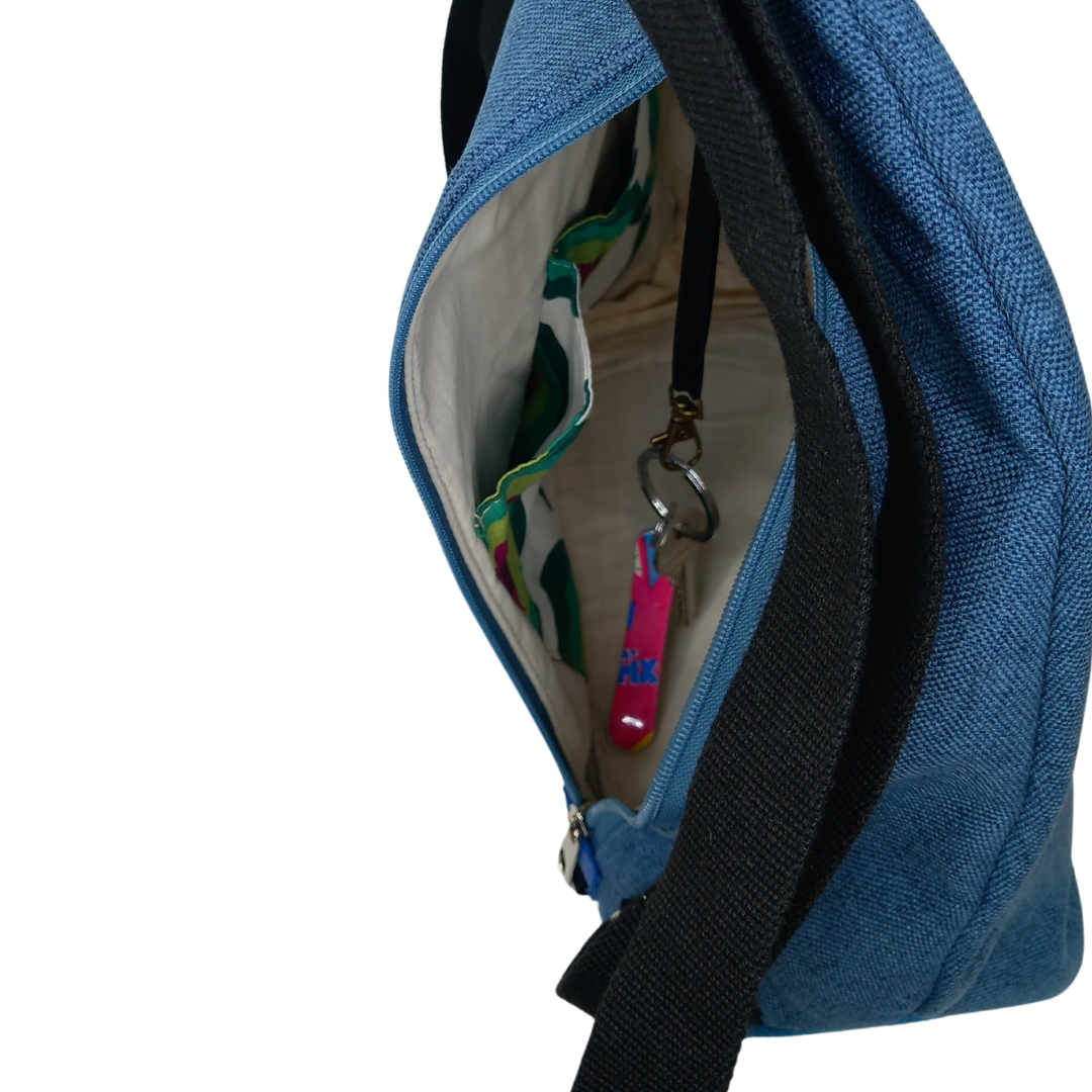 Mochila antirrobo Viento arco iris verde