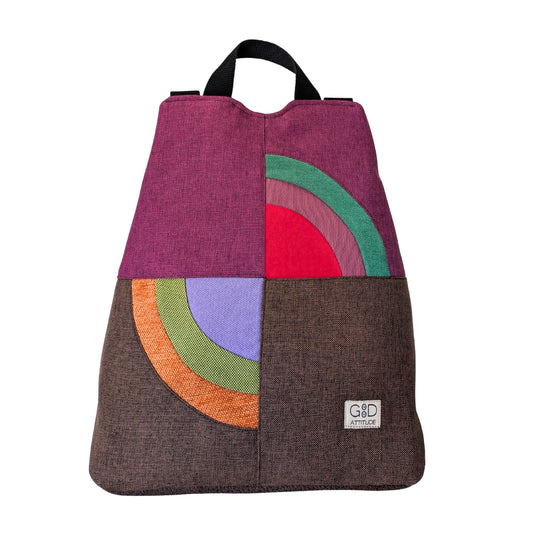 Mochila antirrobo Amanecer choco y mora