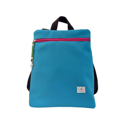 Mochila antirrobo Loira Ares turquesa frambuesa