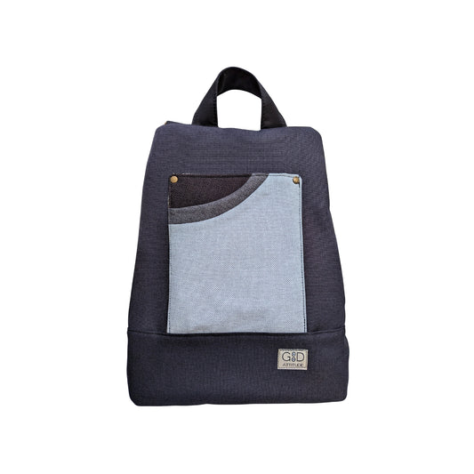 Mochila antirrobo artesana Pocket negra y gris