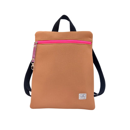 Mochila antirrobo Loira Ares cuero rosa