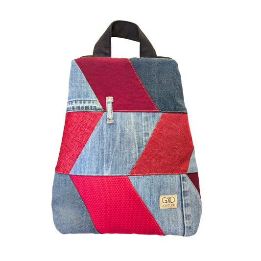 Mochila antirrobo Espigas Vaquera granate nº 122