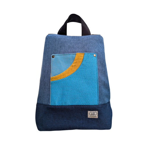Mochila antirrobo Pocket azul cielo