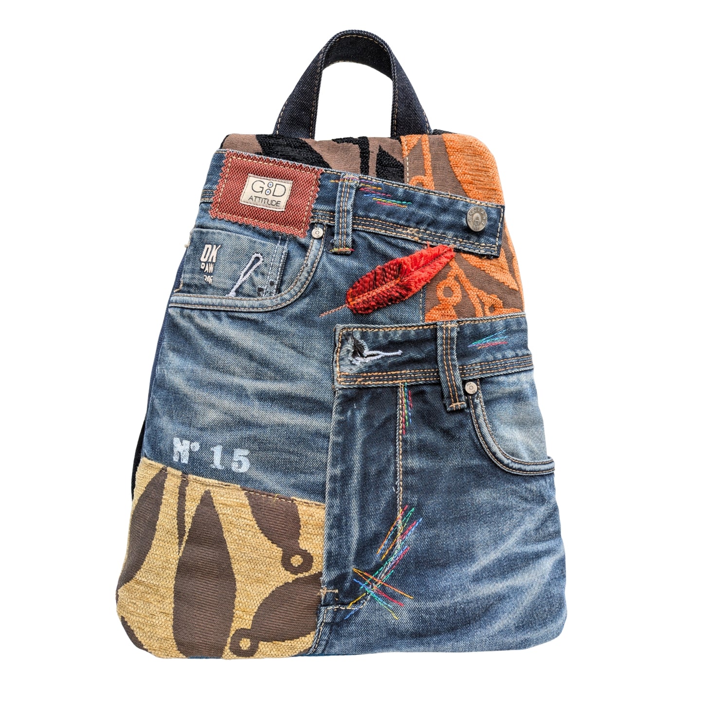 Mochila antirrobo artesanal Denim Special Nº 15