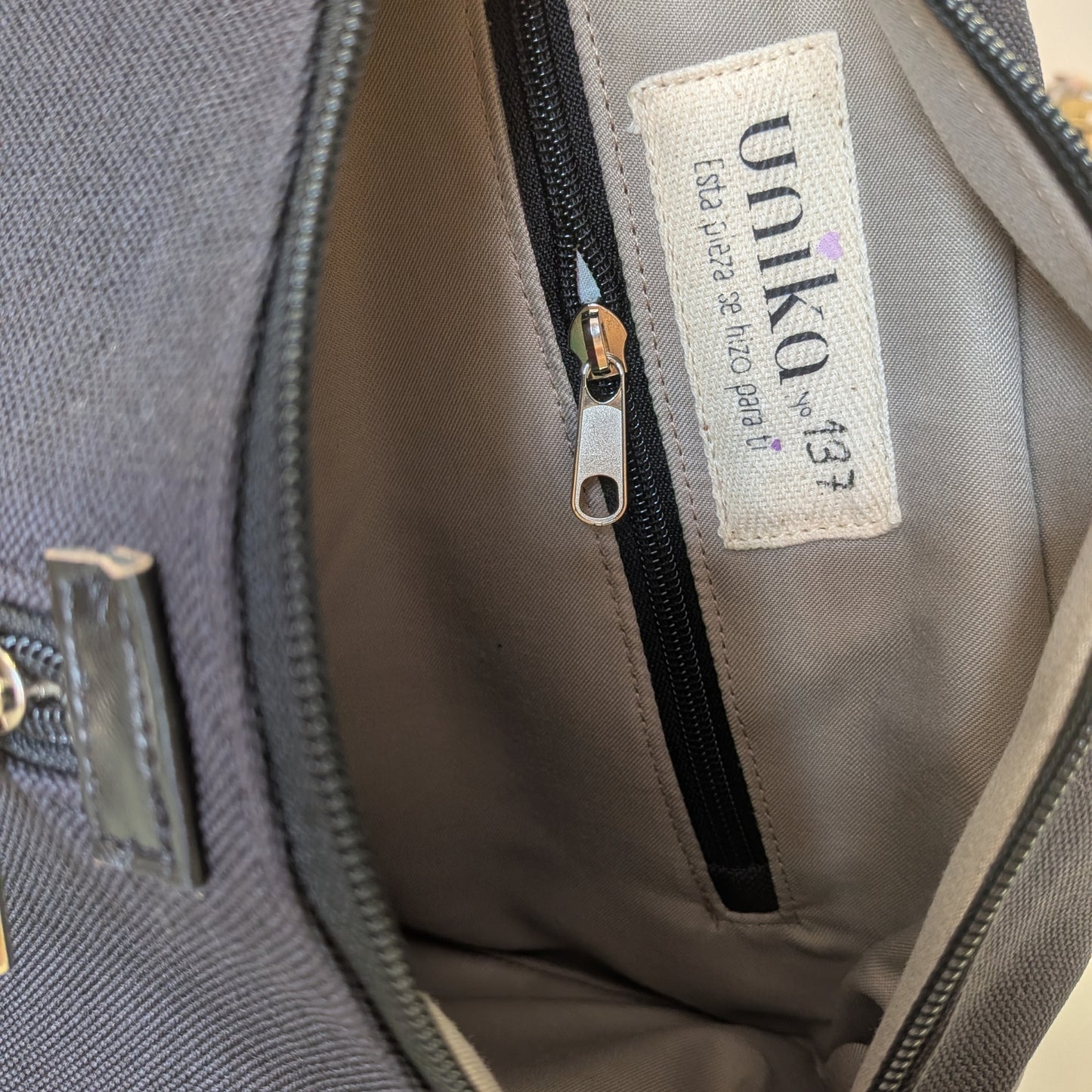 Mochila antirrobo Irati Vaquera grises nº 137 PEQUEÑA