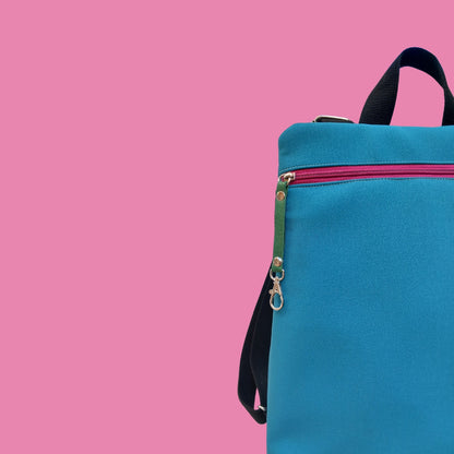 Mochila antirrobo Loira Ares turquesa frambuesa