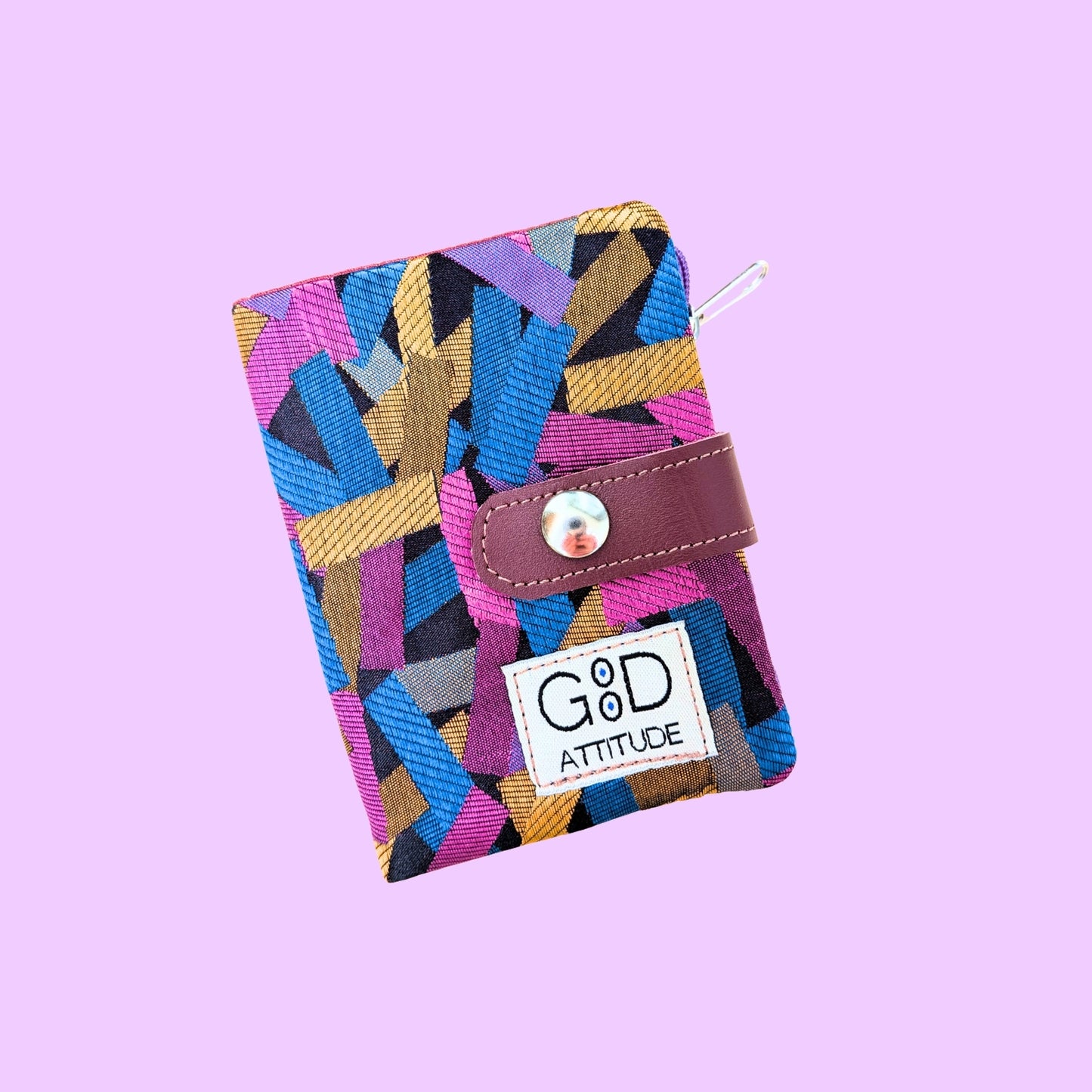 Cartera Minimal confeti lila