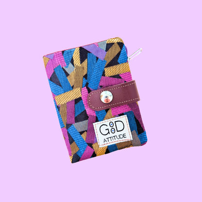 Cartera Minimal confeti lila