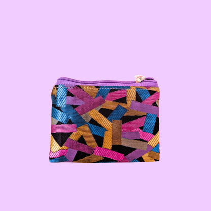 Cartera Minimal confeti lila