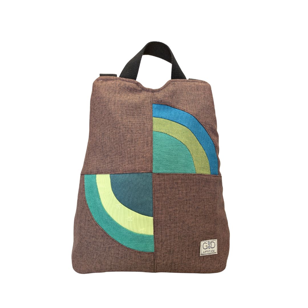 Mochila antirrobo Amanecer choco y verde