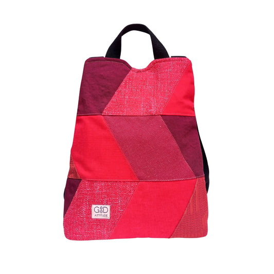 Mochila antirrobo Espigas rojo PEQUEÑA