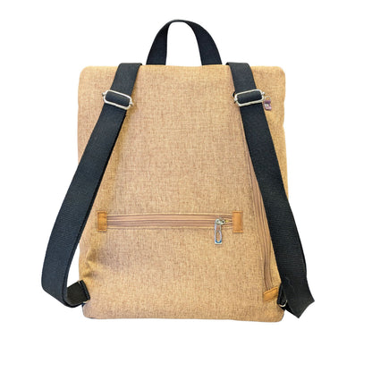 Mochila antirrobo Domes GRANDE verde y tierra