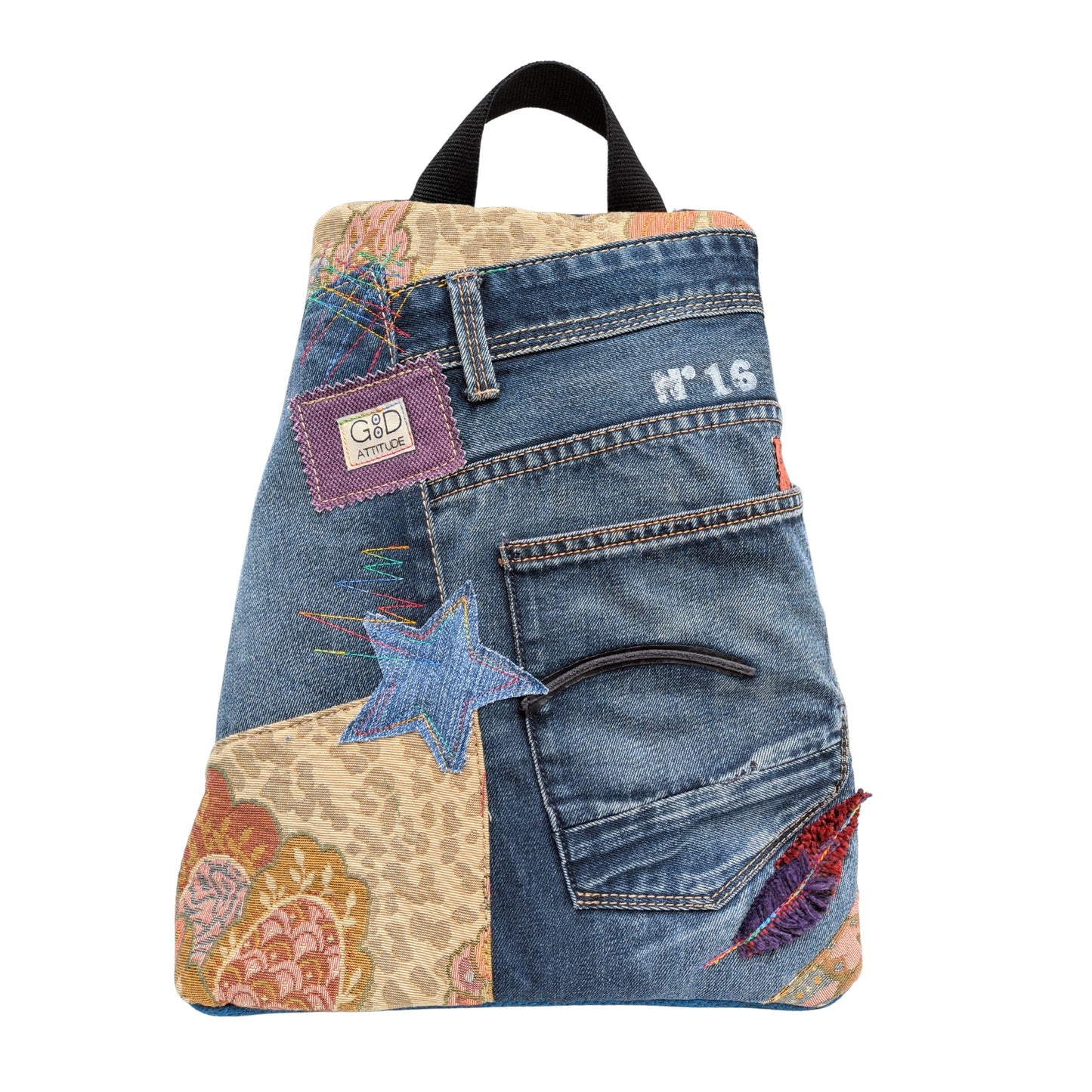 Mochila antirrobo artesanal Denim Special Nº 16