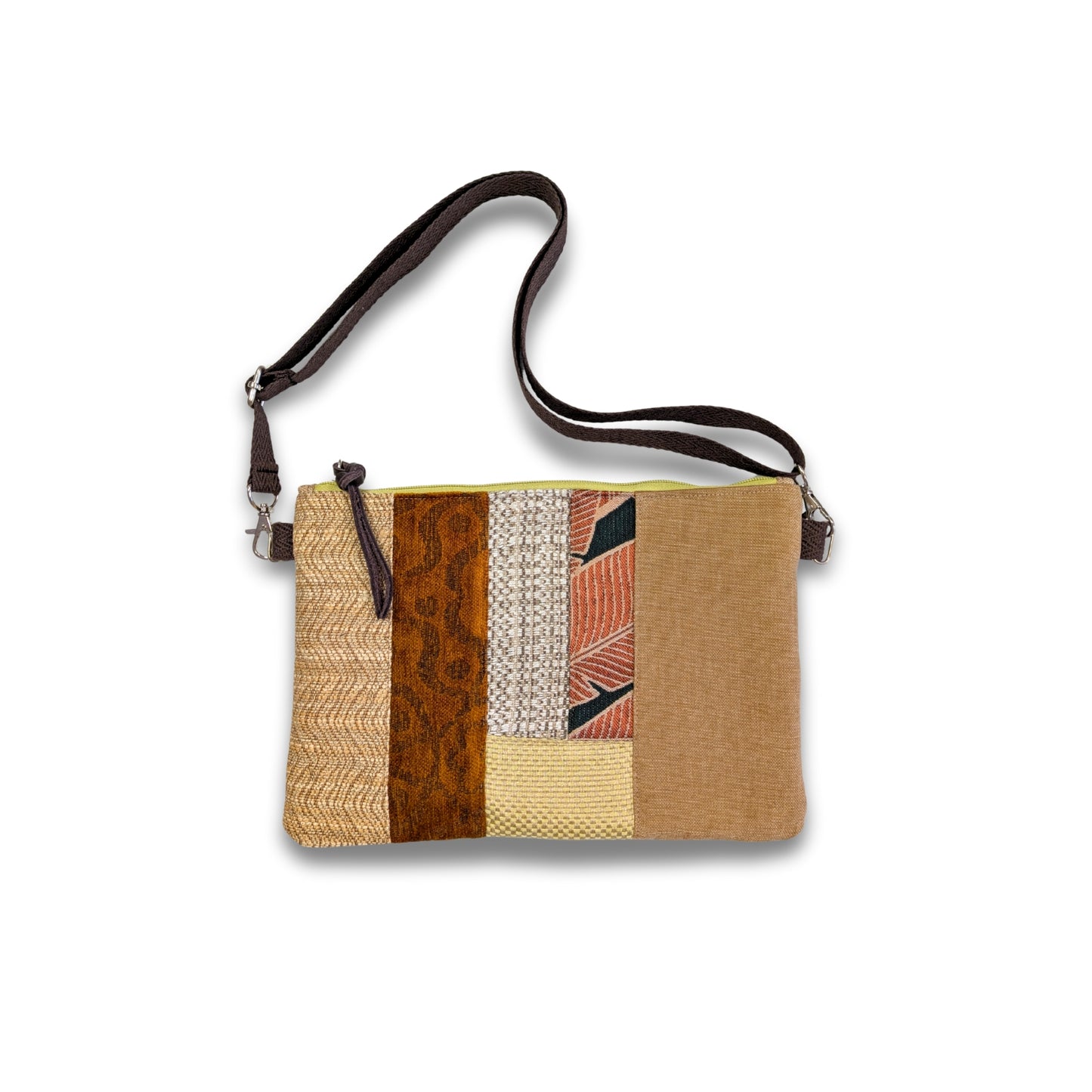 Bolso yin yang verde y tierra