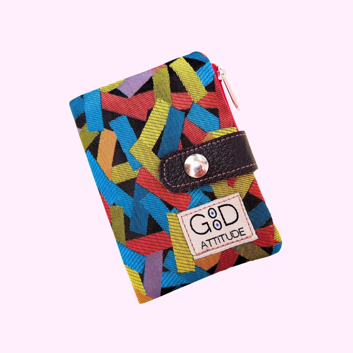 Cartera Minimal confeti rojo