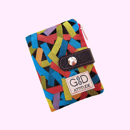 Cartera Minimal confeti rojo