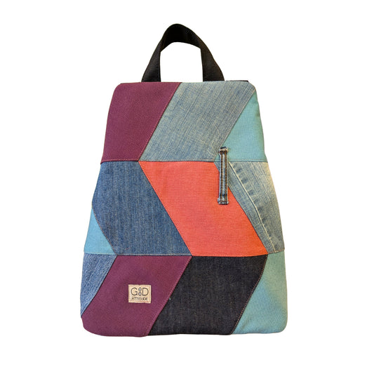 Mochila antirrobo Espigas vaquera lilas nº 79