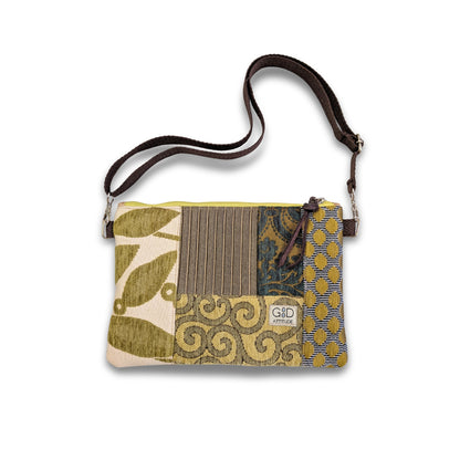 Bolso yin yang verde y tierra