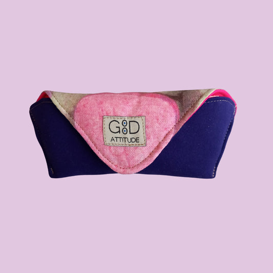 Funda para gafas caramelos morada