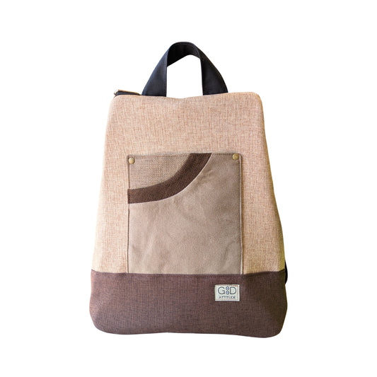 Mochila antirrobo Pocket choco y canela