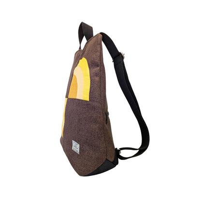 Mochila antirrobo Amanecer choco y amarillo