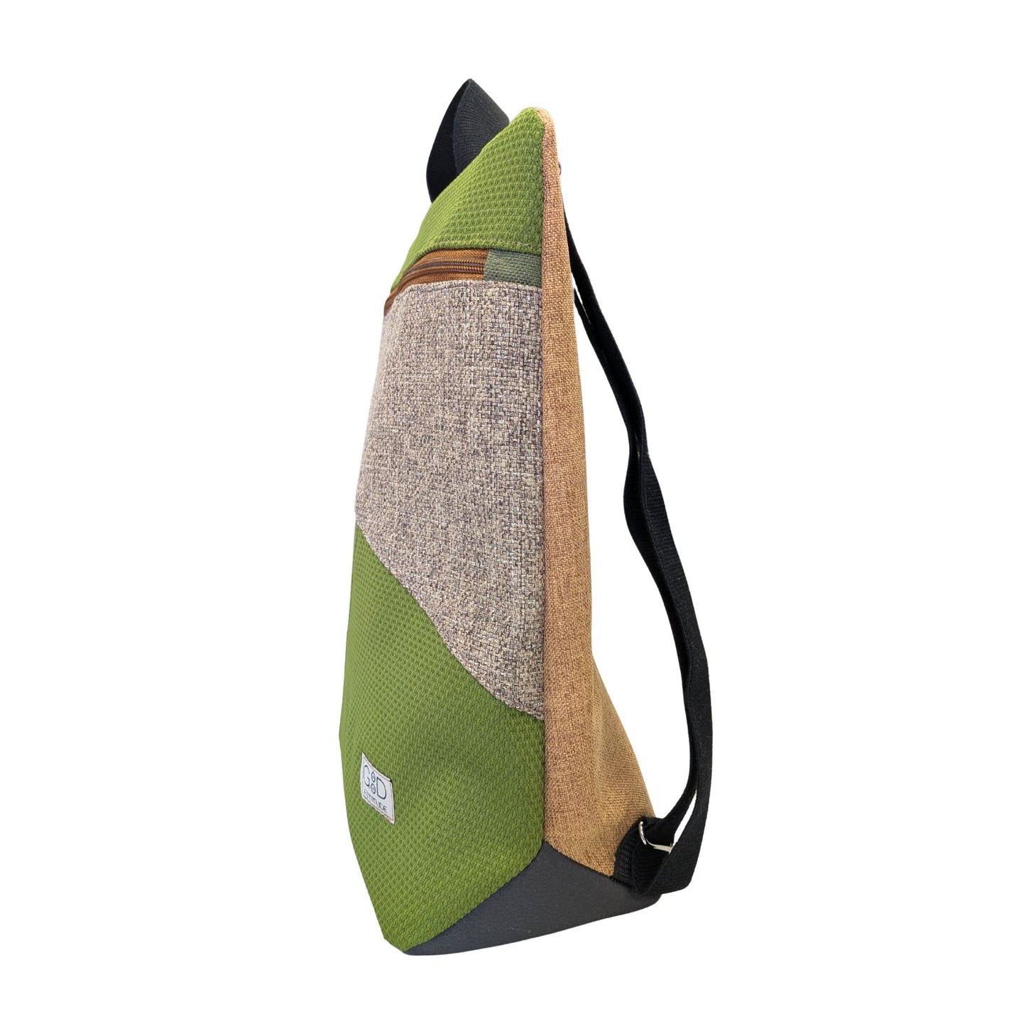 Mochila antirrobo Domes GRANDE verde y tierra