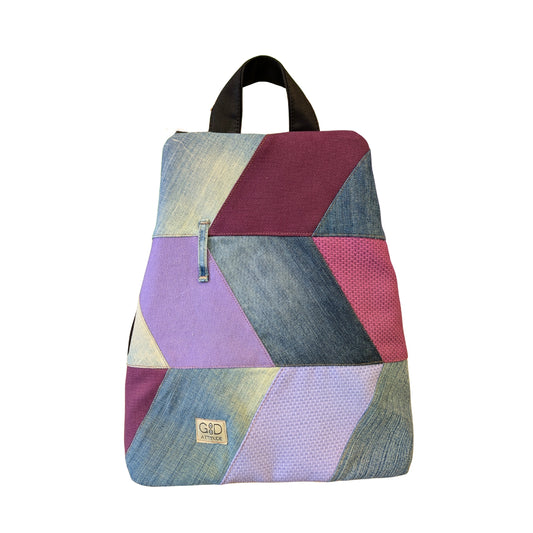 Mochila antirrobo Espigas vaquera lilas nº 81