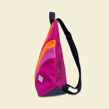 Mochila antirrobo Viento morados y naranja