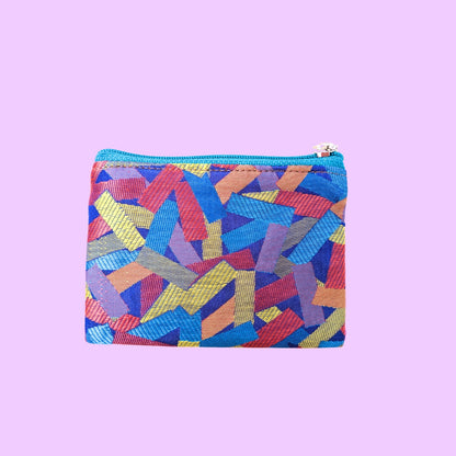 Cartera Minimal confeti azul